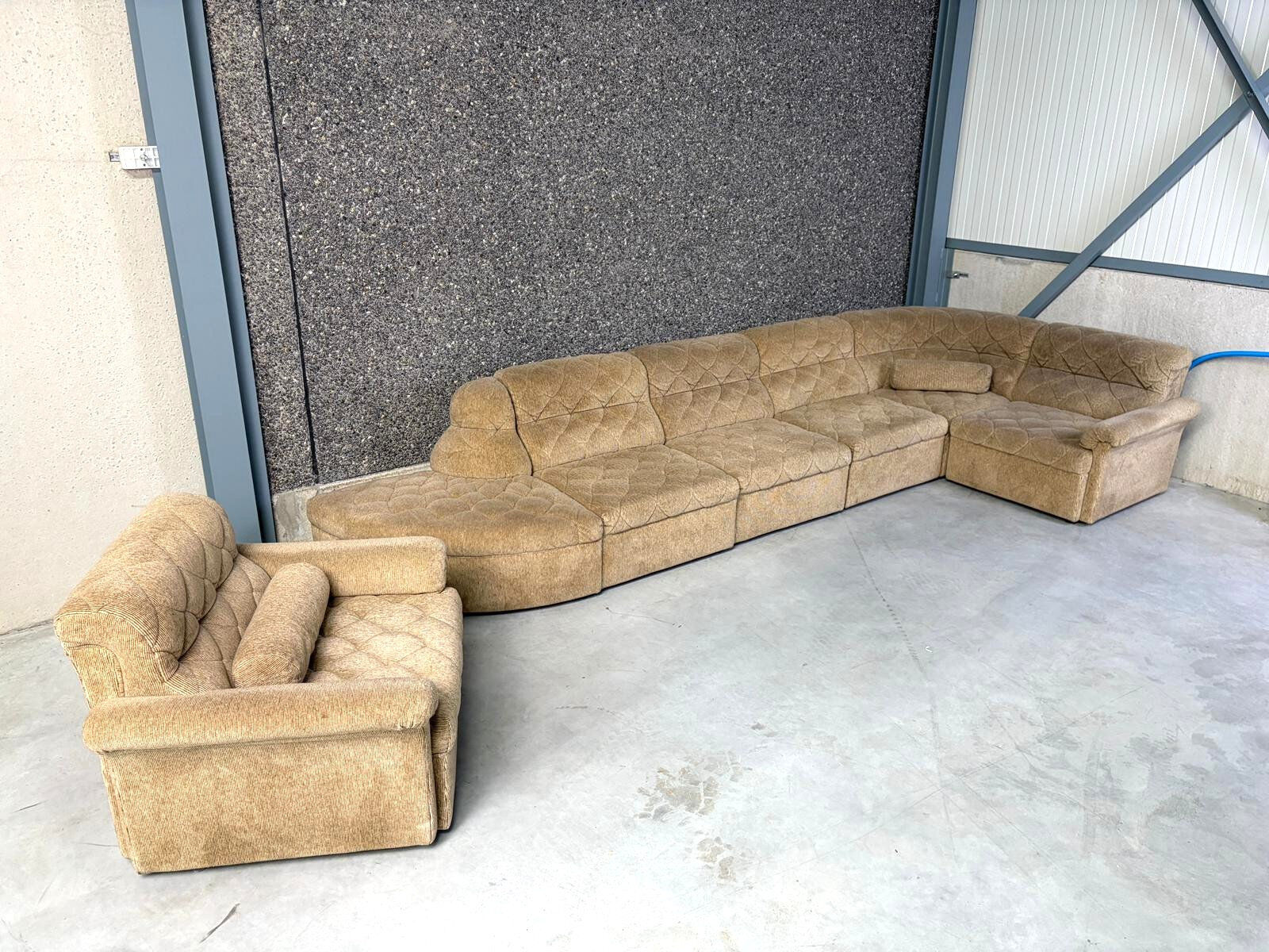 Canapé modulaire vintage par Laauser, années 1970