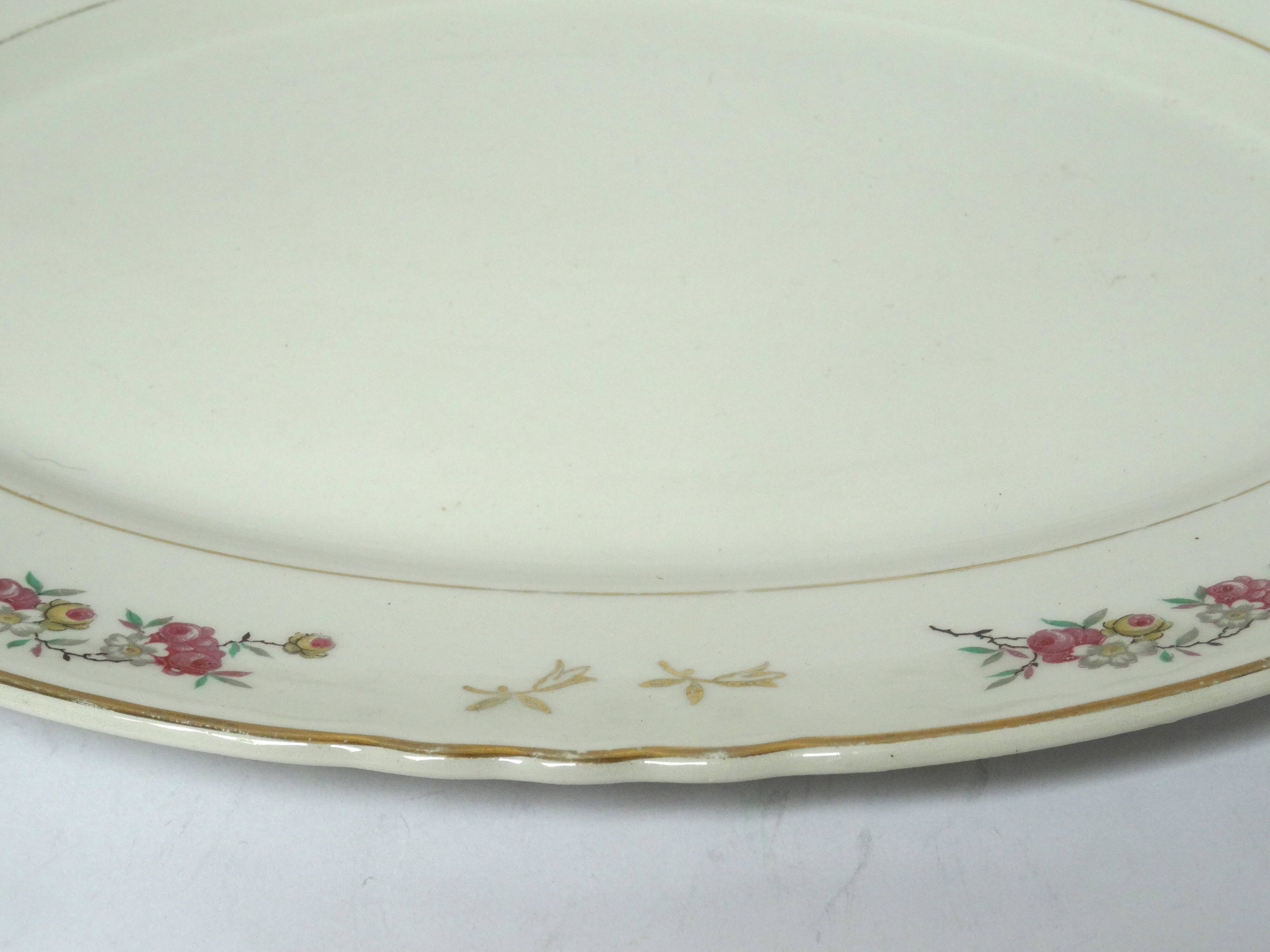 oval serving dish Moulin des Loups