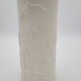 Gien matte porcelain vase