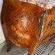 Louis XV chest of drawers inlaid with marble top