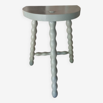 Tabouret tripode vert de gris clair 1960