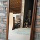 Ancient Burmese teak mirror