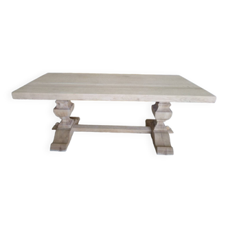 Renovated oak monastery table