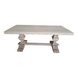 Table monastère en chêne rénovée