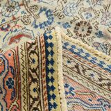 8x11 Vintage Large Blue & Cream Persian Rug, 240x351Cm