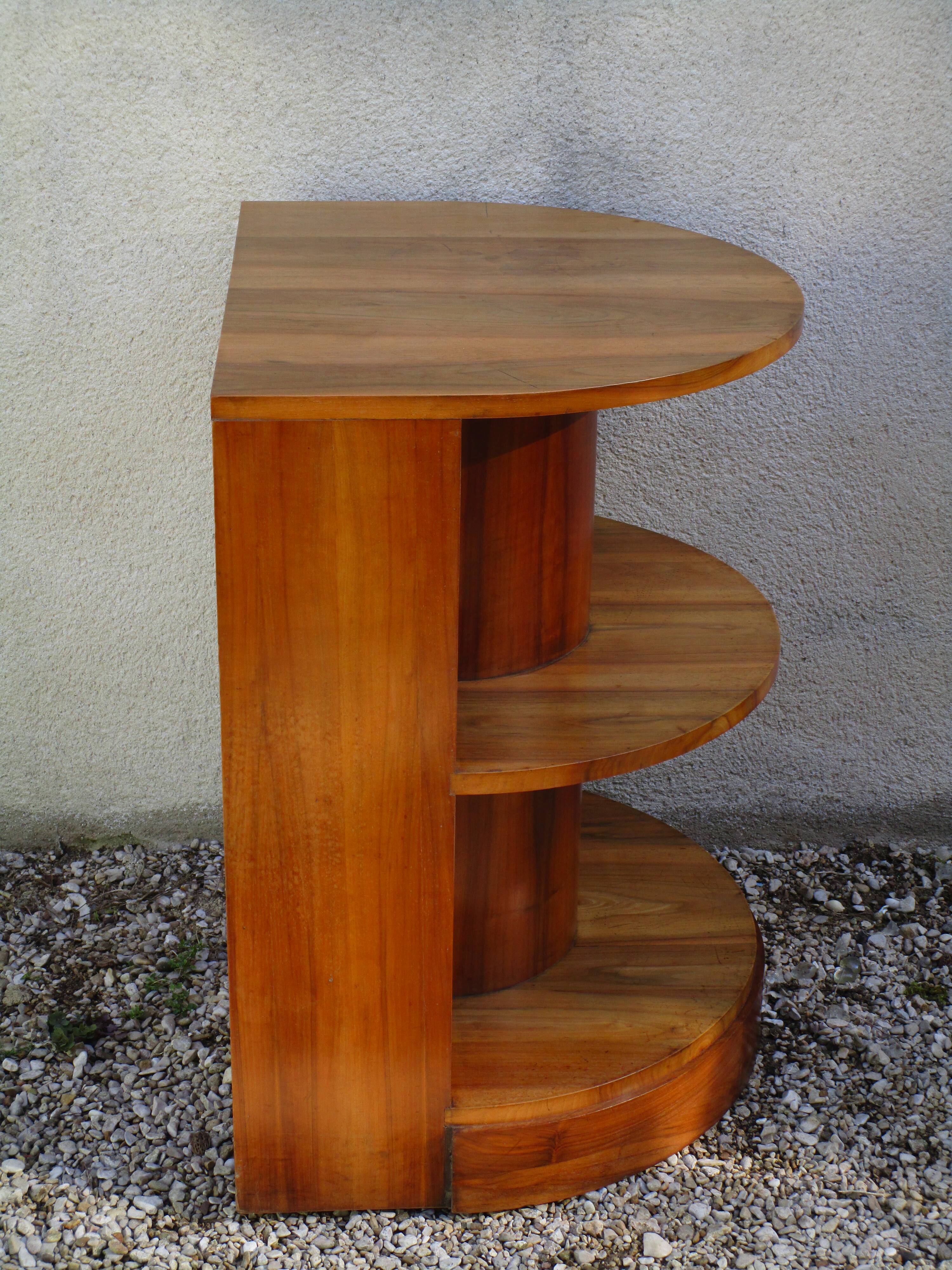 Art deco shelf walnut