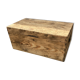 Sanded wooden trunk