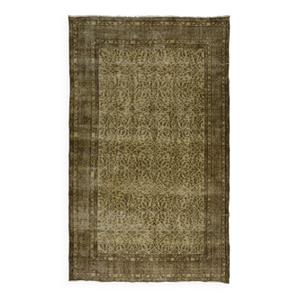 Tapis vintage tissé à la main turc unique en son genre - charme vintage rustique 281x 171 cm