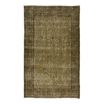 One-of-a-kind turkish handwoven vintage rug - rustic vintage charm 281x 171 cm