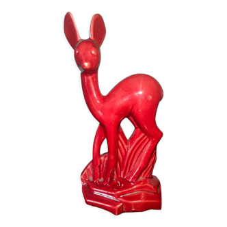 Façon Biche en Faïence de Saint Clement Rouge