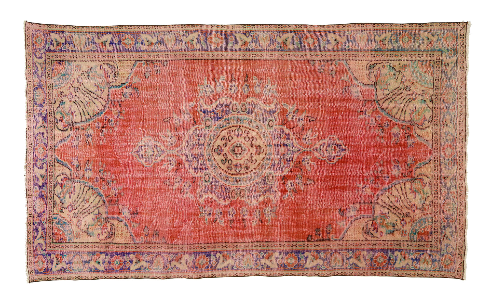 Anatolian handmade vintage rug 304 cm x 186 cm