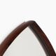 Thomas Poss Eferfolger wall mirror in rosewood triangular Denmark 1960