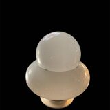 Opaline and chrome lamp from the 60s