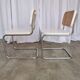 Set of 2 Vintage Cesca Chairs: Marcel Breuer Chrome & Cane, 1970s Mid-Centu