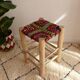 50 cm clogged stool made of lemon and recycled cotton