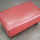 Wittmann Oversized Red Leather Lounge Armchairs and Ottoman, Austria