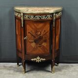 Small living room piece in precious wood marquetry, Louis XVI style – mid-19th century.