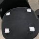 2 replica Saarinen Tulip chair black dining chair