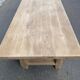 Farmhouse dining table stripped in solid raw oak 1930 - 216cm