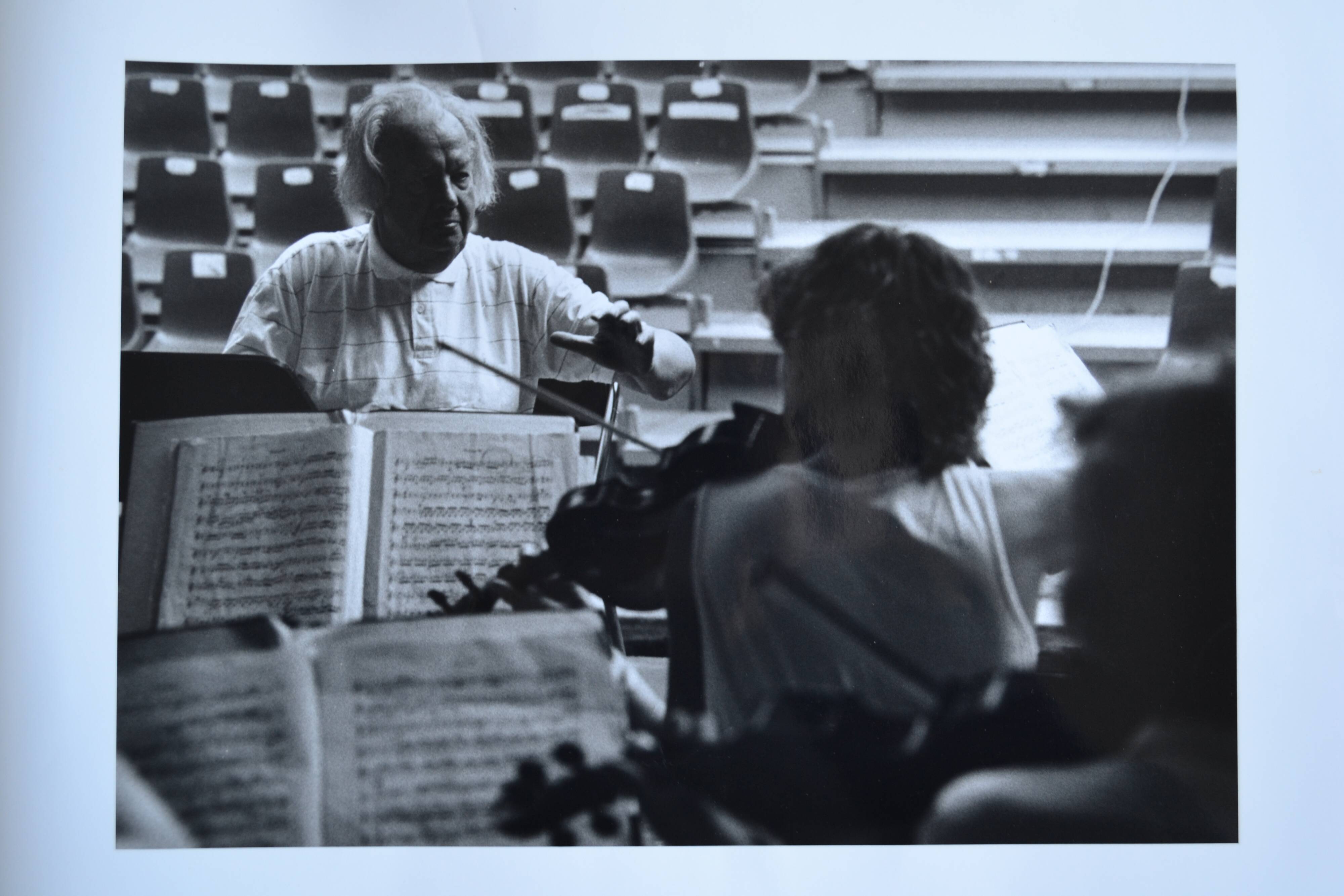 "violin violinist" original anonymous black & white photo