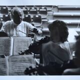 " Violon violoniste " photo anonyme noir & blanc originale