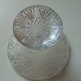 Chiseled glass cup