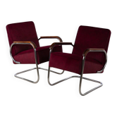 1930s Bauhaus Cantilever Armchair Model EK32, Pair of 2 by Gottwald