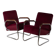 1930s Bauhaus Cantilever Armchair Model EK32, Pair of 2 by Gottwald