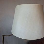 Walter von Nessen brass swivel-arm floor lamp with uplight, 1960s
