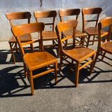 Set of 7 luterma bistro chairs