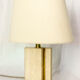 Office lamp in travertine and laiton 1970s