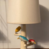 Suzanne Bonnichon lamp made of wood from the 1960s.