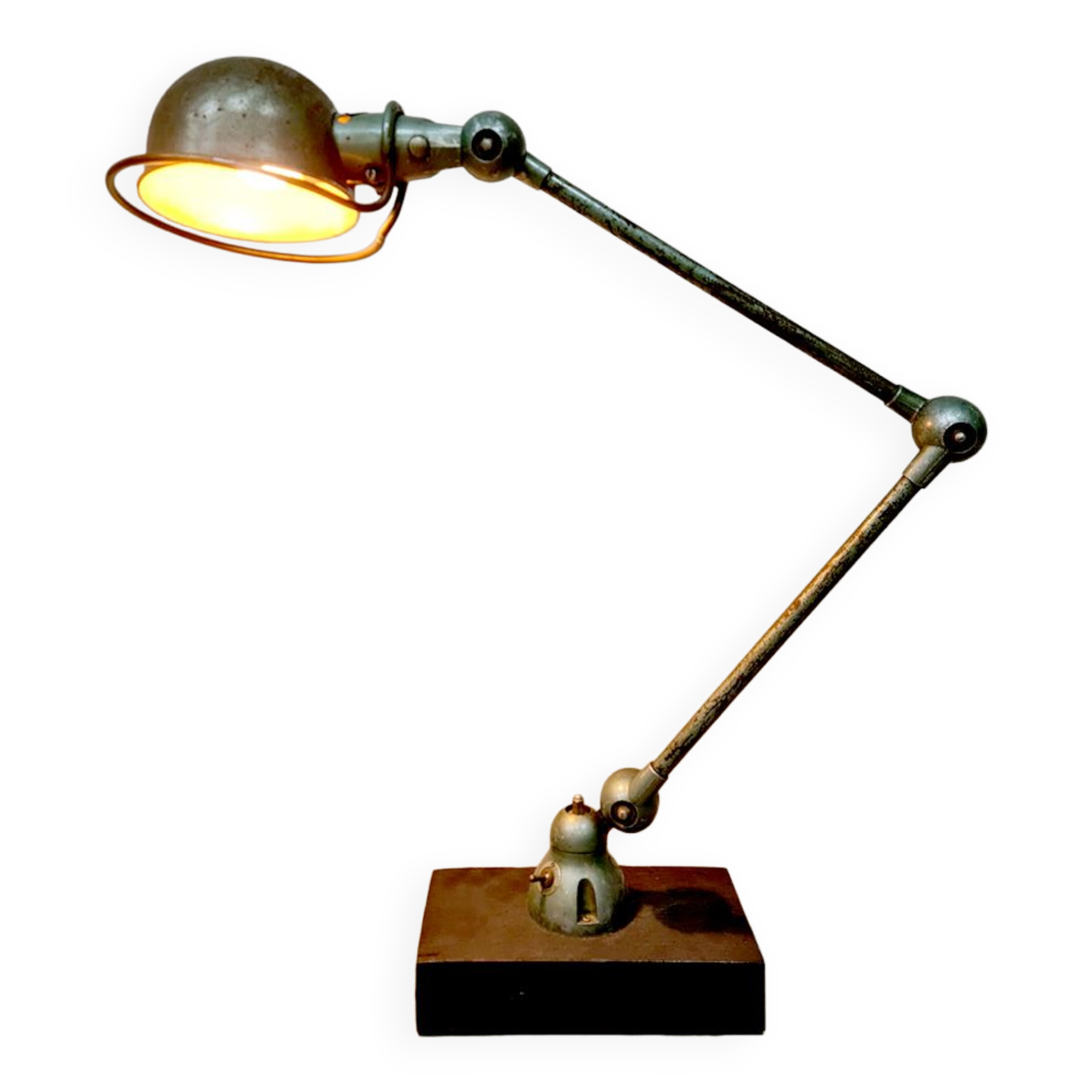 Vintage French industrial table desk lamp Jielde 50s