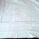 White cotton sheet with embroidery and cutwork 2.25 x 3.05 m