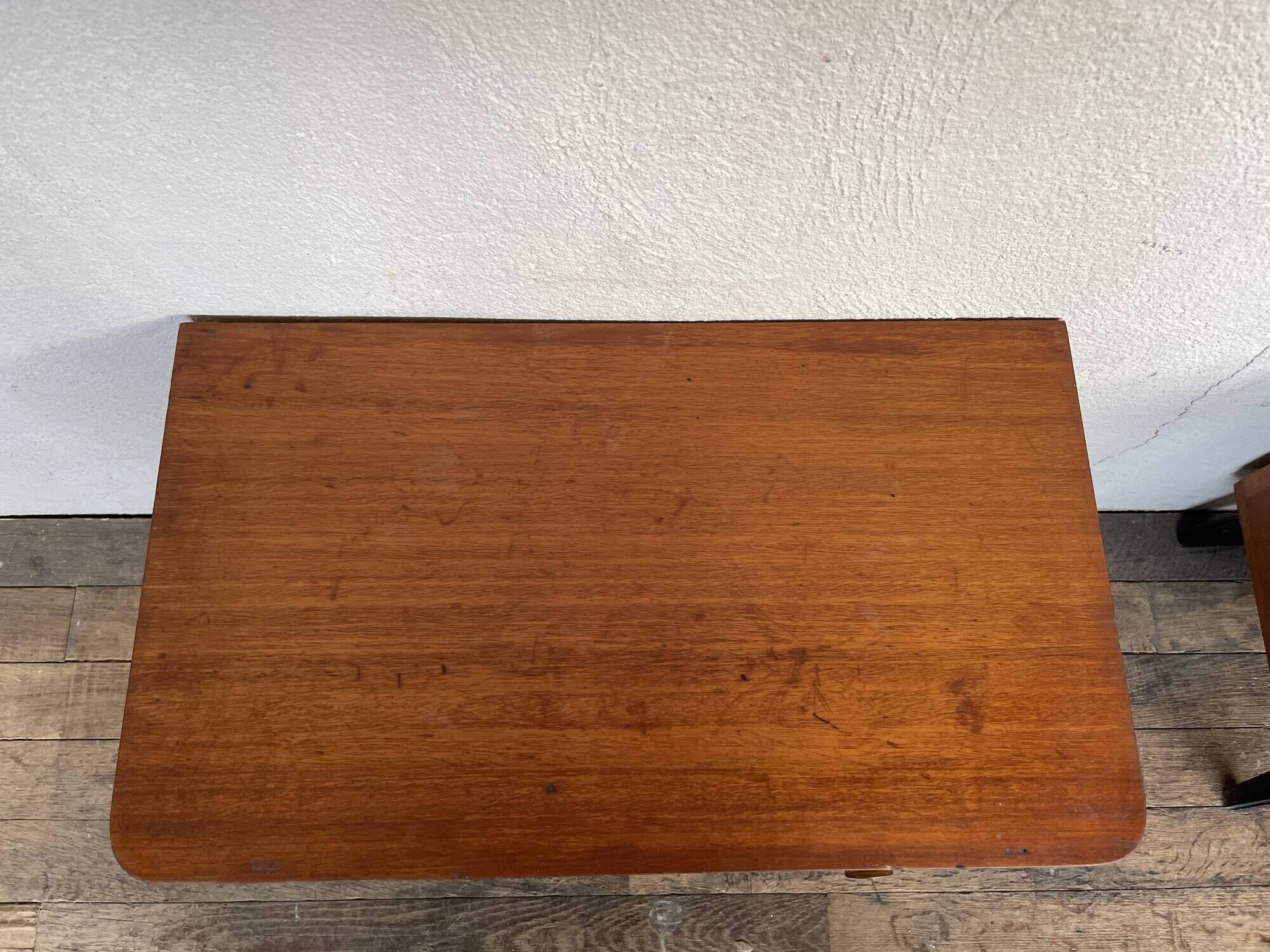 Pair of night table feet compass bedside end of vintage sofa old 1950 1960 retro
