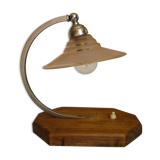 Table lamp or office art deco wooden base