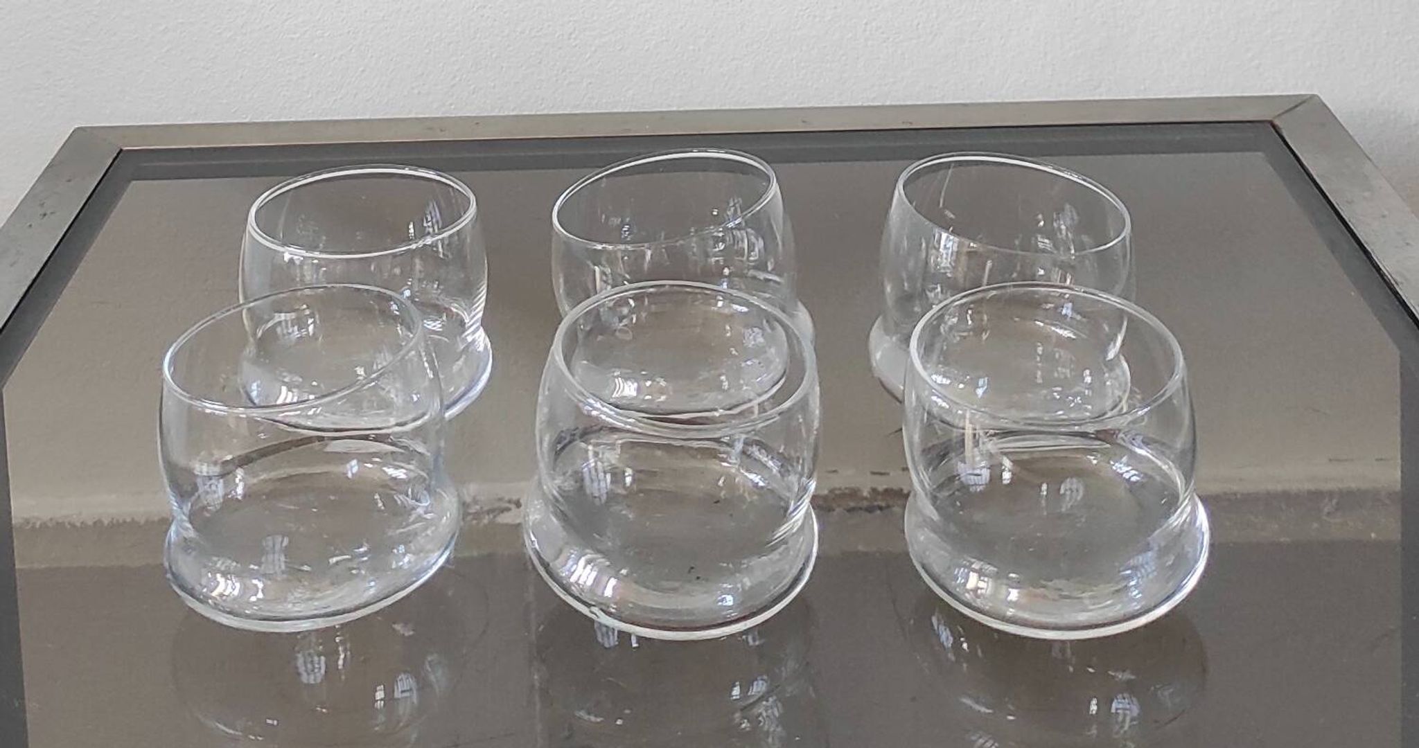 Set of 6 vintage "wobble" glasses (boat special)