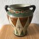 Vase enamelled earthenware