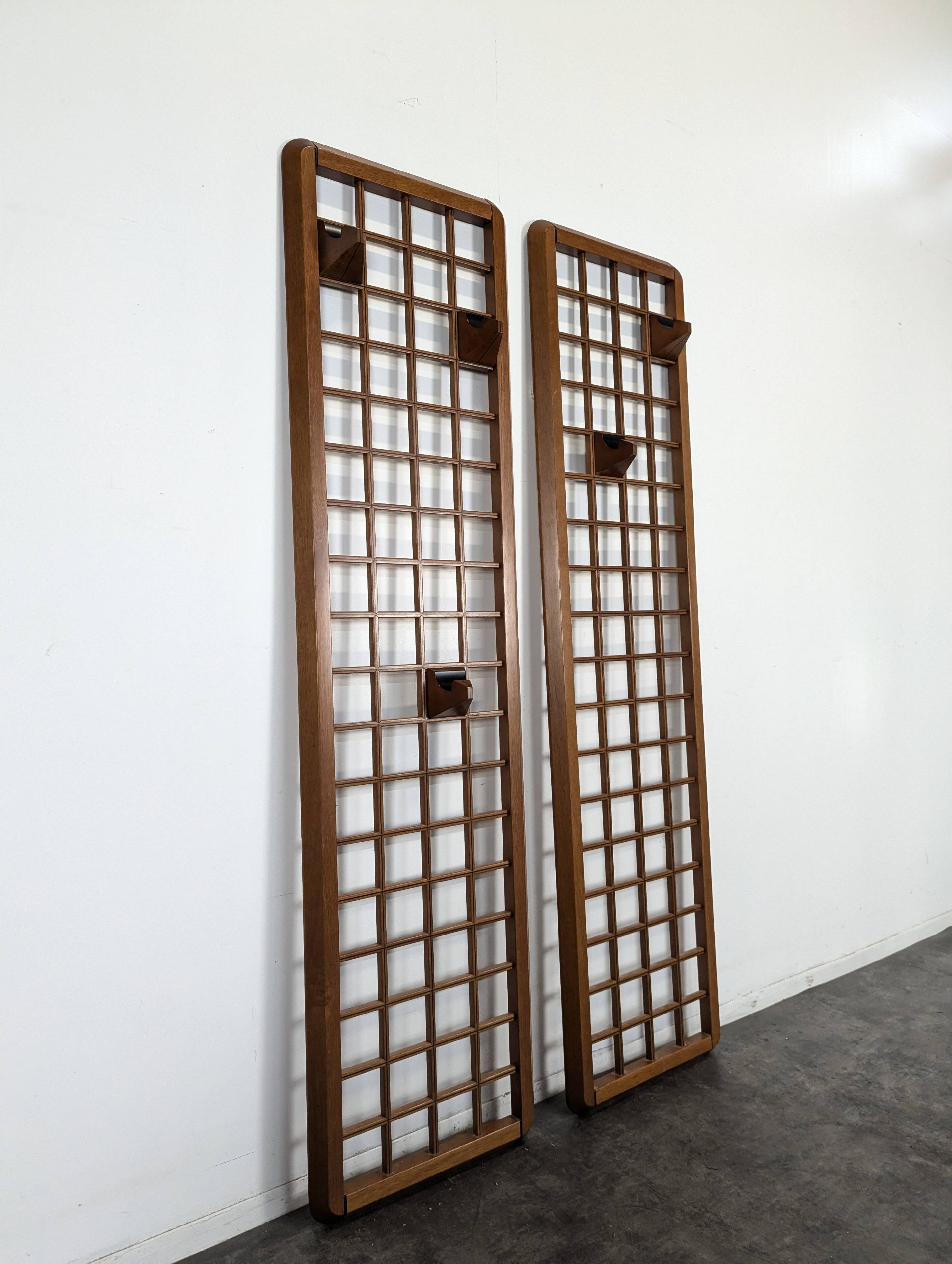 Modular coat rack pair Italian design