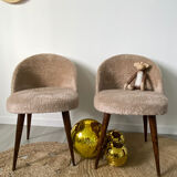 Vintage moumoute chairs