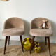 Vintage furry chairs