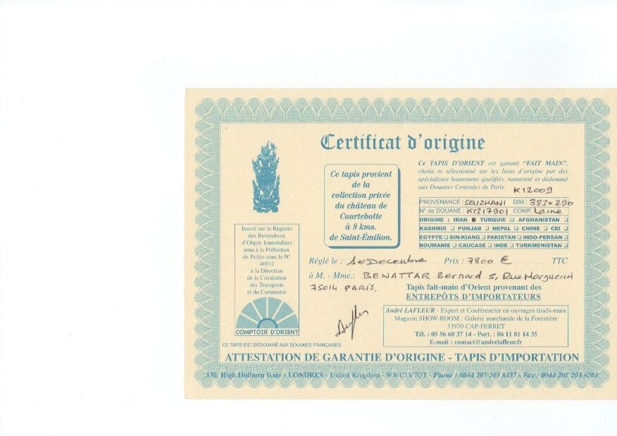 Iranian Kilim rug, 383x290 cm