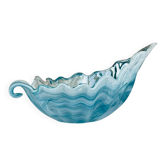 Vintage Italian Blue Art Glass Vase, 1990s