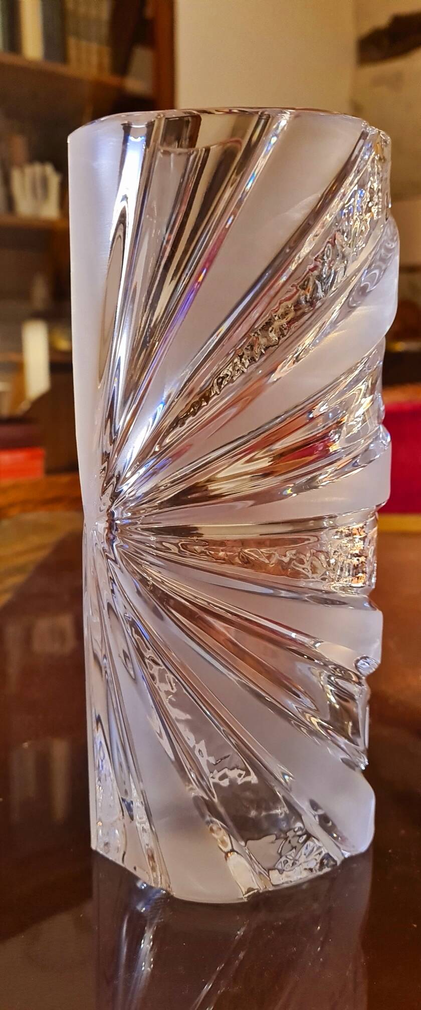 Baccarat stamped vase