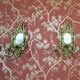 Pair of solid brass wall lights 38 x 18