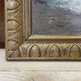 Marine, Oil on canvas signed Victorès