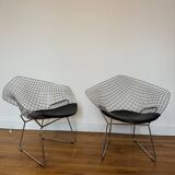 Pair of Diamond armchairs by Harry Bertoia for Knoll vintage