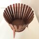 Cache pot scandinave tripode en teck