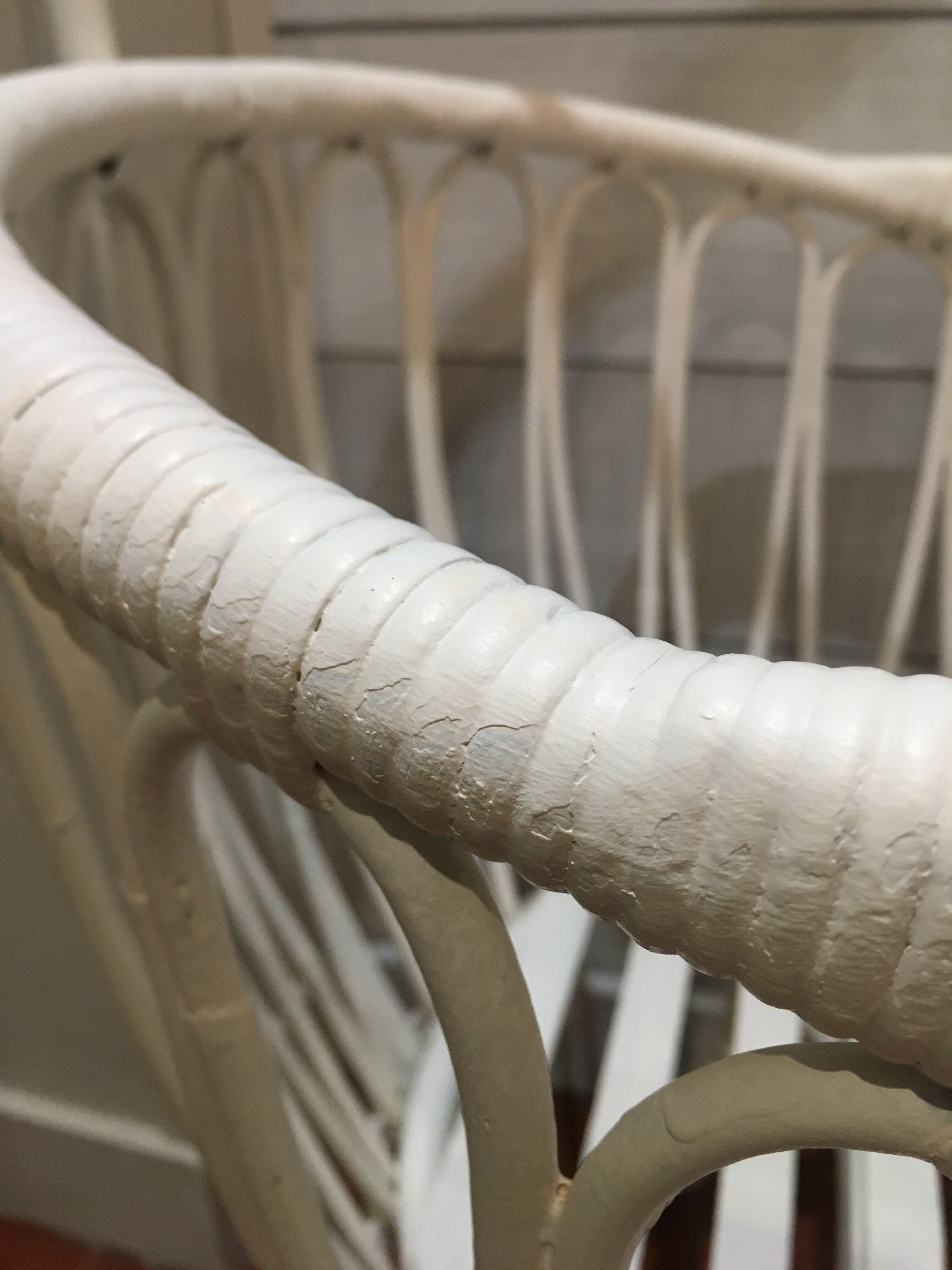 Rattan baby cradle