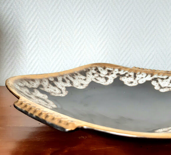 Ceramic cup fat lava style Vallauris 1960